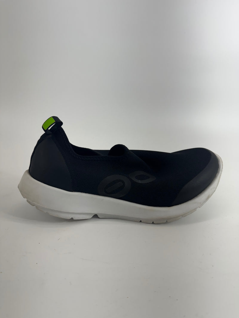 OOFOS Black Slip On Shoes Size 9