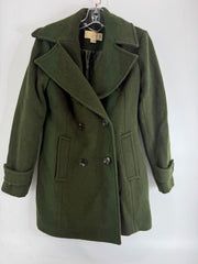 Michael Kors Green Button Coat Size XXS
