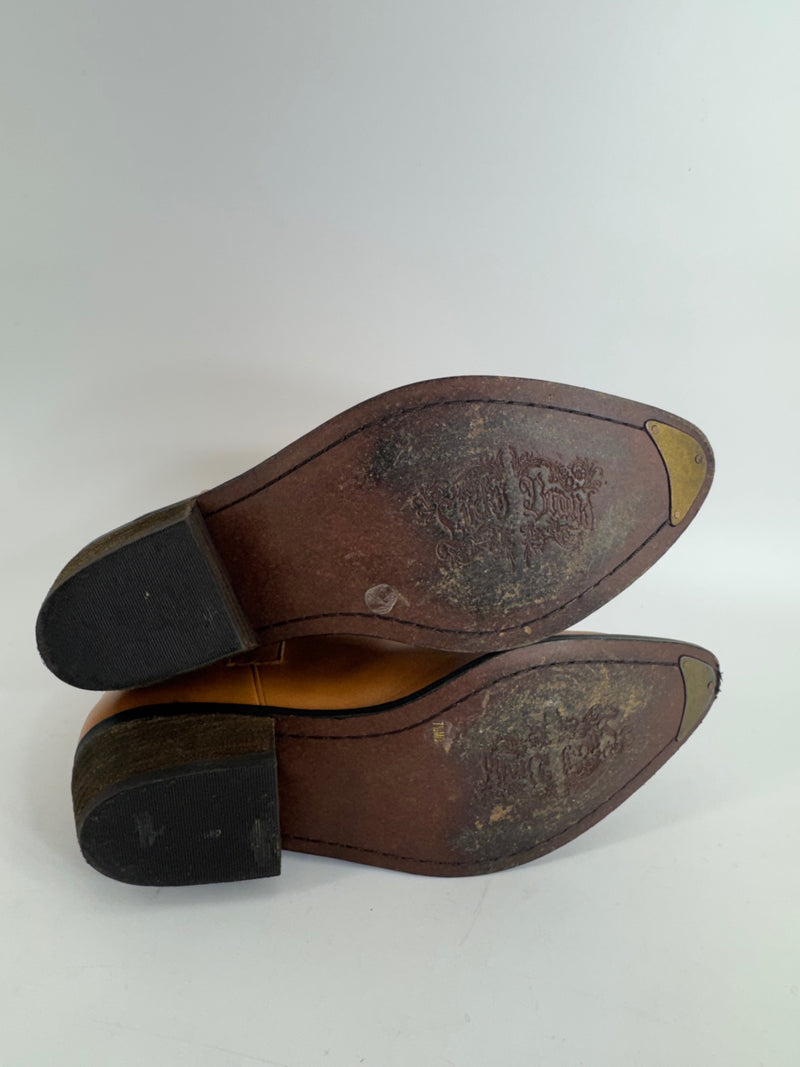 Lucky Brand Western Ankle Boots Size 7.5