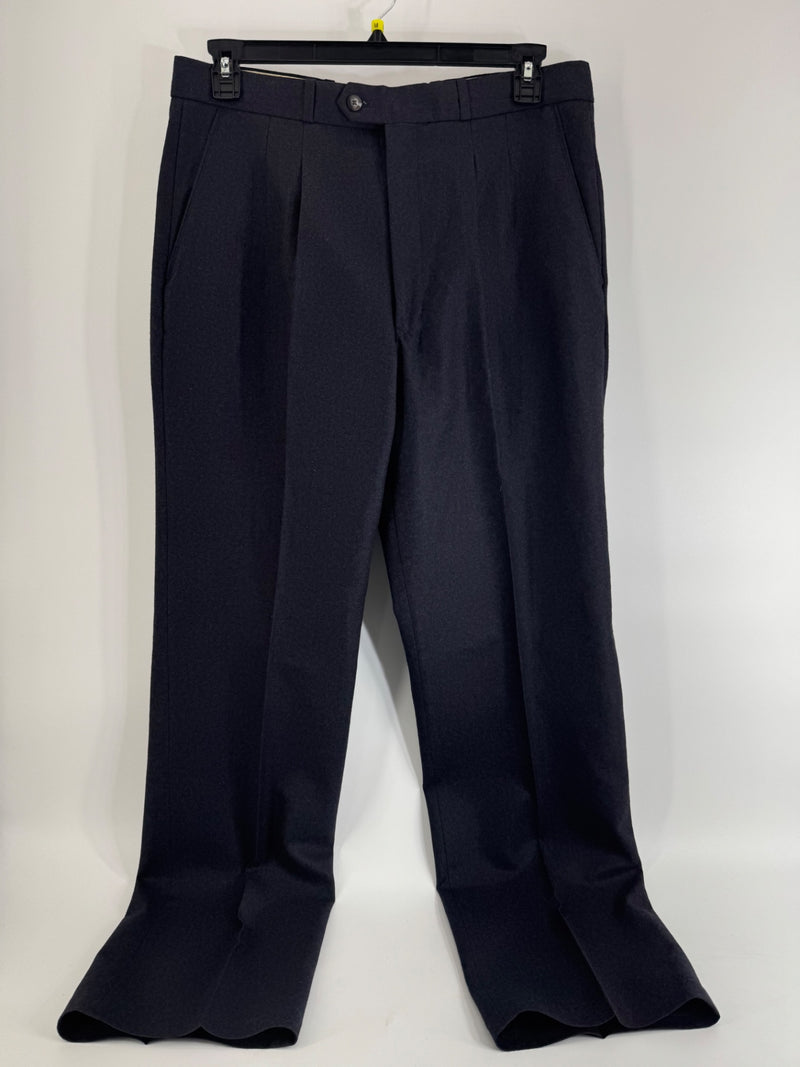 Yves Saint Laurent Navy Wool Pants Size 36