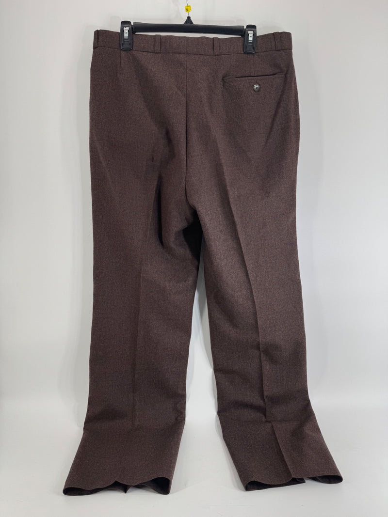 Yves Saint Laurent Brown Wool Pants Size 36
