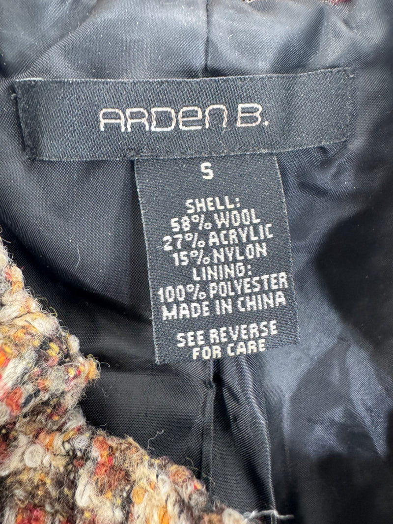 Arden B Wool Blend Button Jacket Size SM