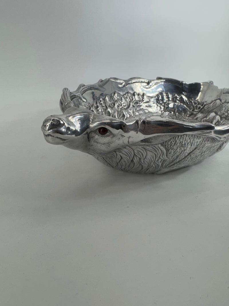 Arthur Court Aluminum Deer Bowl