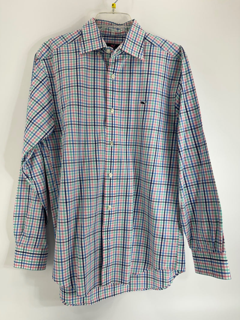 Vineyard Vines Multicolor Plaid Button Up Size M