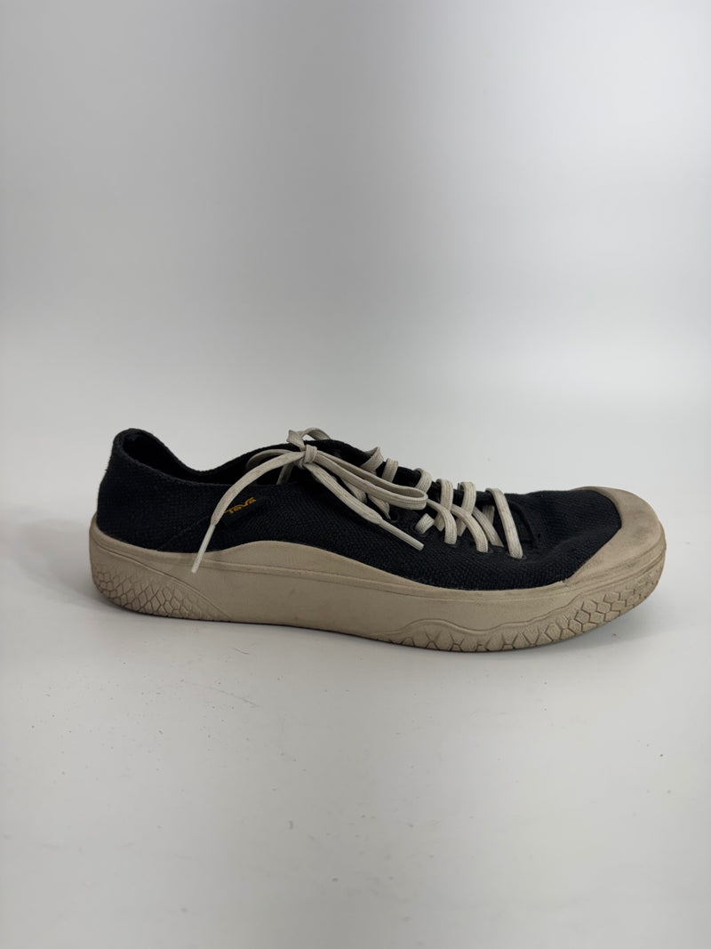 Teva Black Canvas Sneakers Size 7.5