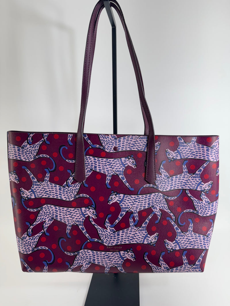 Kate Spade Molly Panther Dot Large Tote