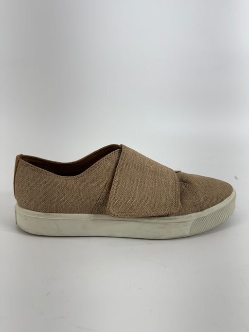 Vince Tan Canvas Velcro Sneakers Size 7