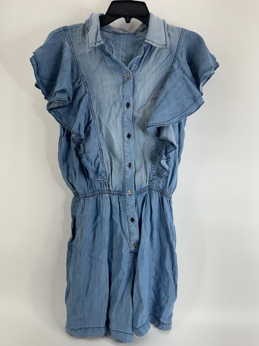 Blue B Button Up Romper Size SM