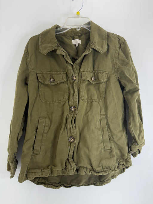 LOFT Olive Button Jacket Size M