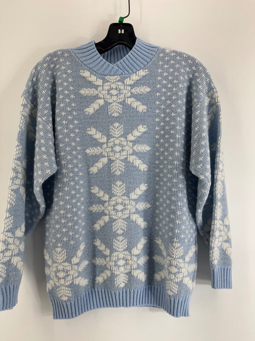 Arielle White/Blue Snowflake Sweater Size LG