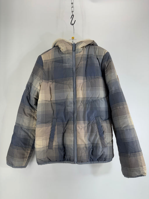 Abercrombie Kids Quilted Plaid Jacket Size 11/12
