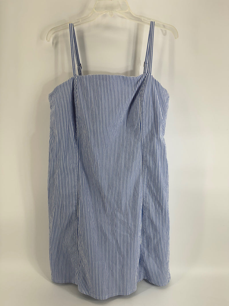 Abercrombie & Fitch Blue/White Striped Dress Size XL Tall