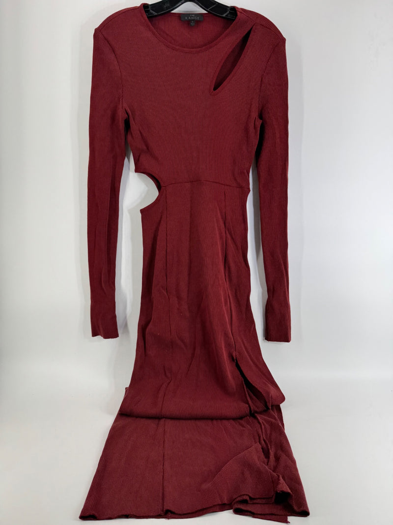 The Range Ribbed Knit Maxi Dress Size SM