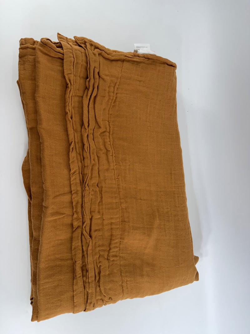 Crate & Kids Brown Cotton Large Blanket