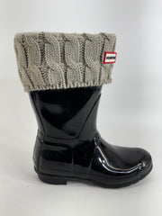 Hunter Black Rain Boots with Boot Socks Size LG