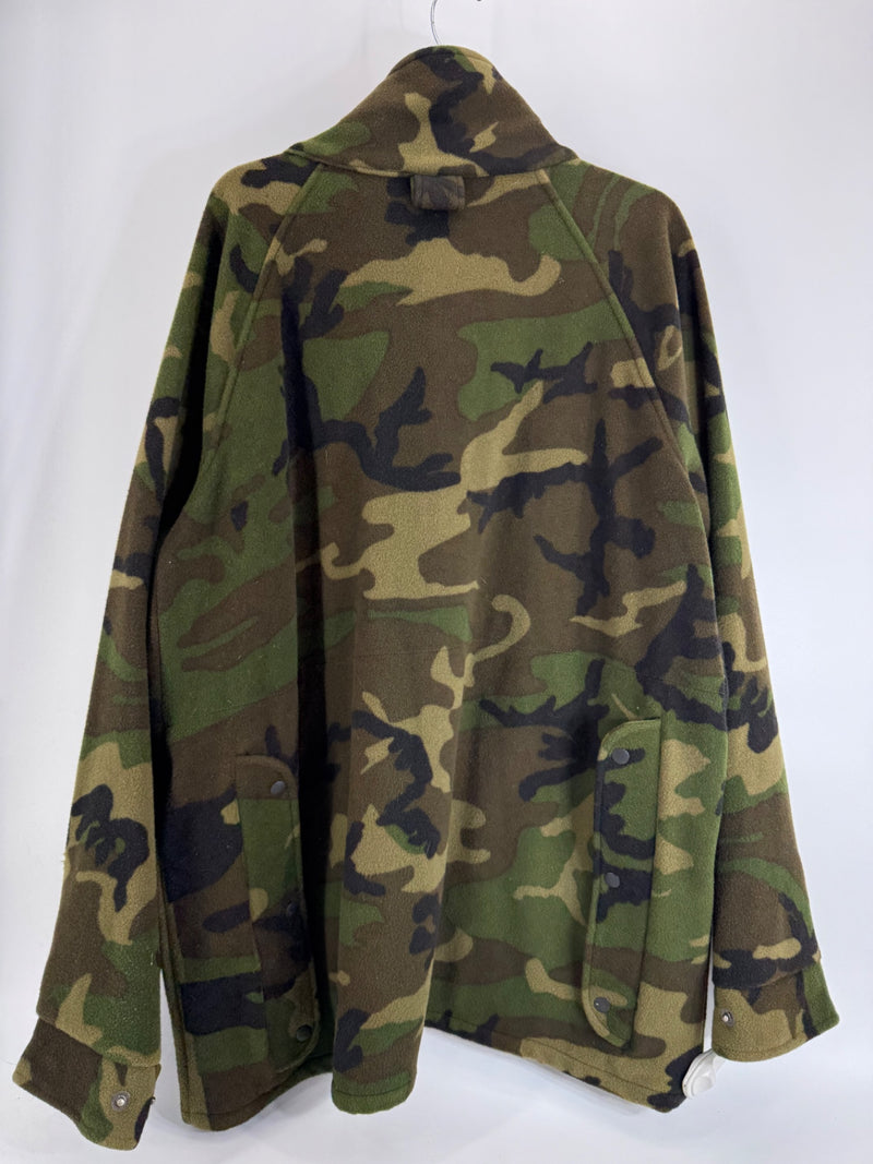 Columbia Camouflage Fleece Jacket Size 2Xl
