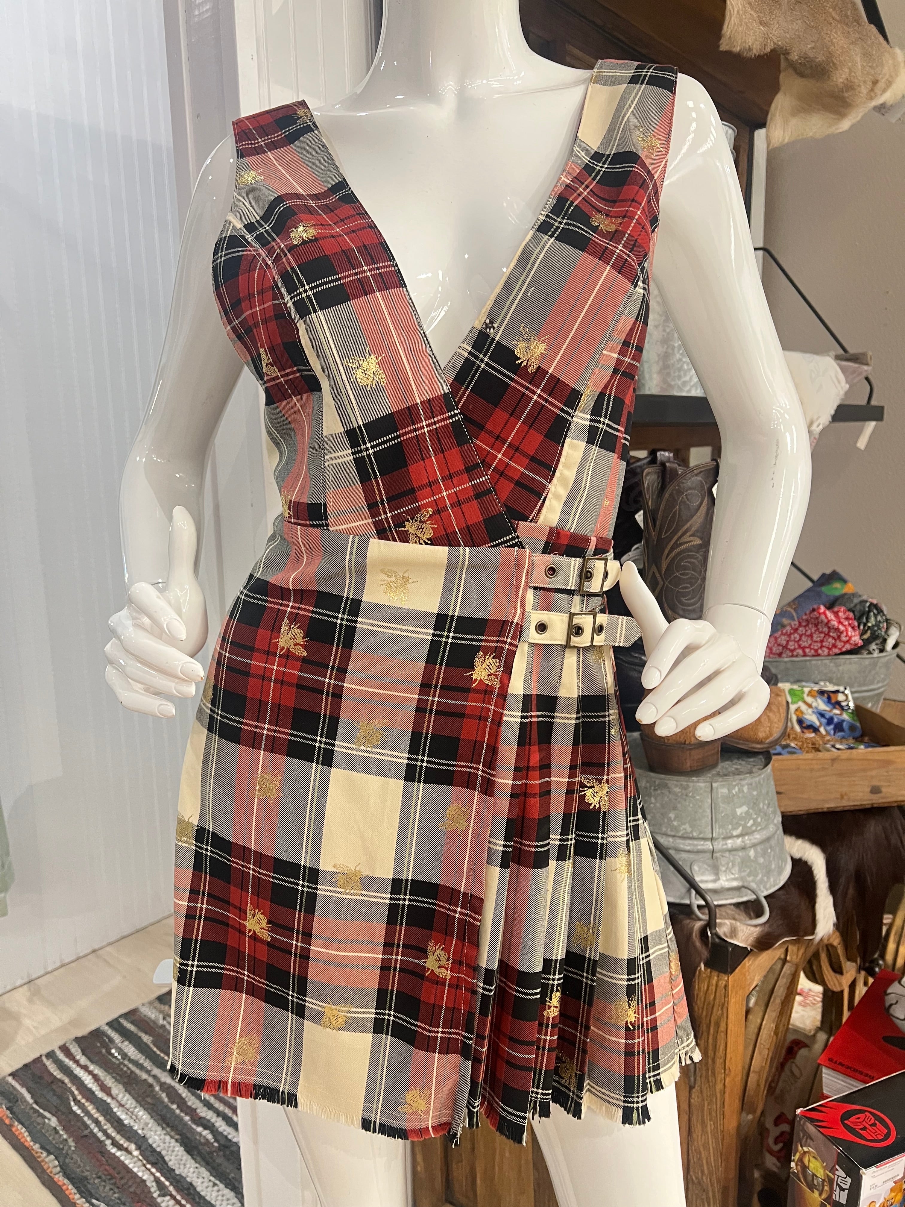 Urban Outfitters Chandler Pleated Jumper Dress