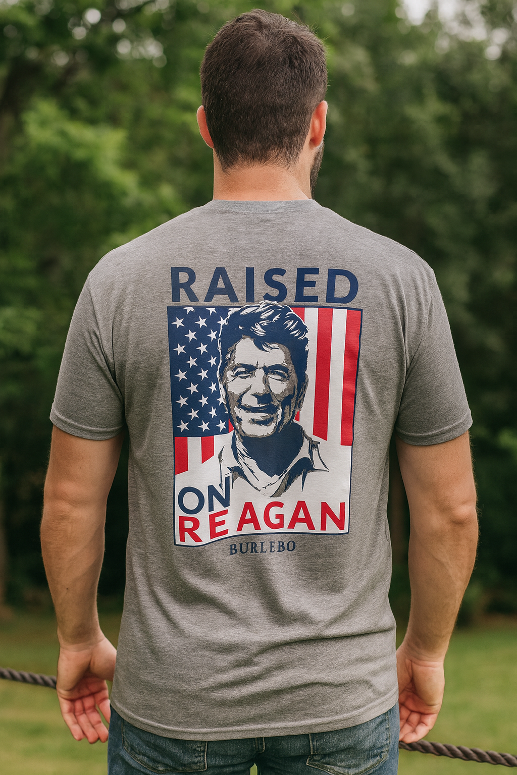 BURLEBO - RAISED ON REGAN SHORT SLEEVE - GRAY