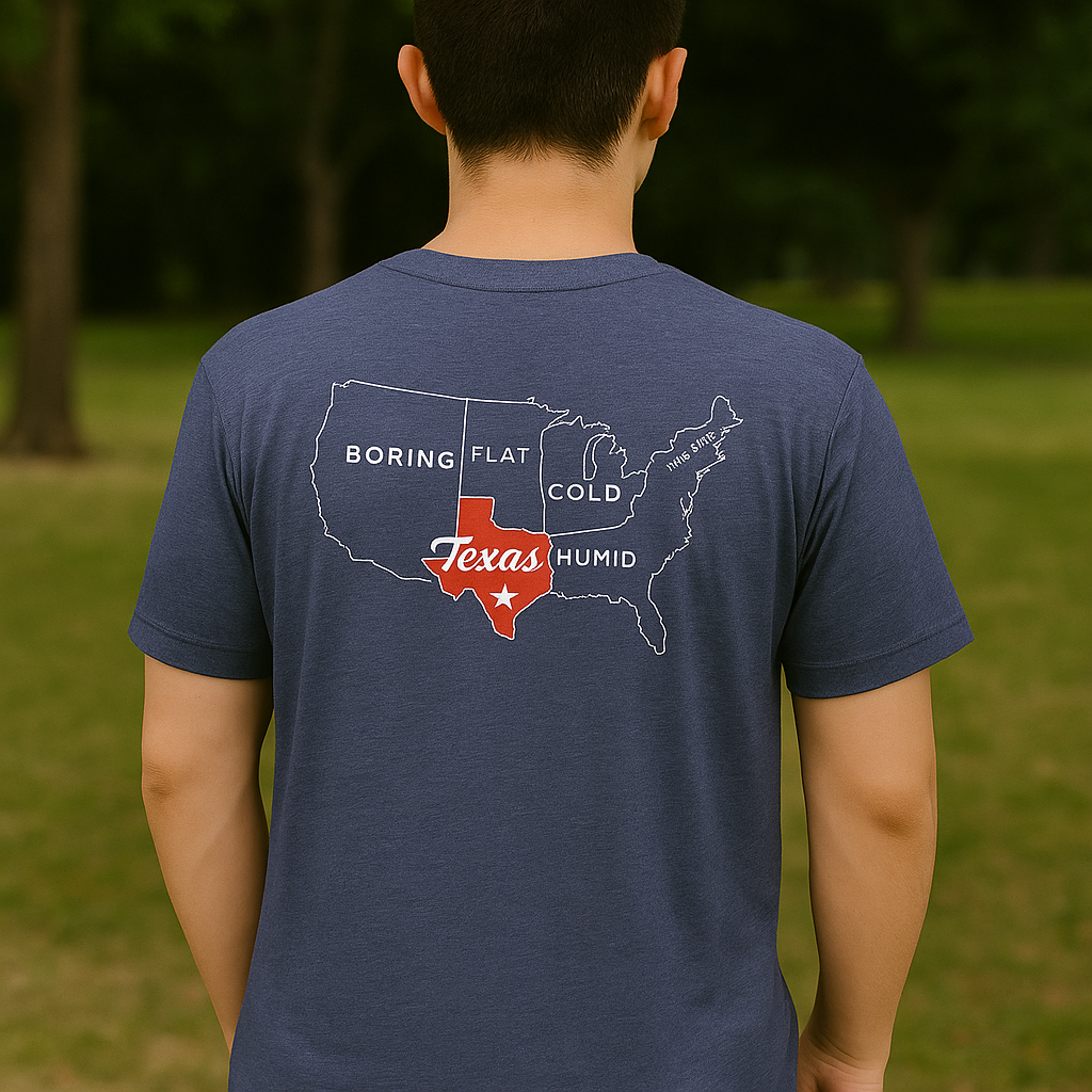 BURLEBO - TEXAS STAR TEE - BLUE SHORT SLEEVE