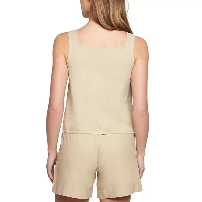 Express Linen Tank - Oatmeal
