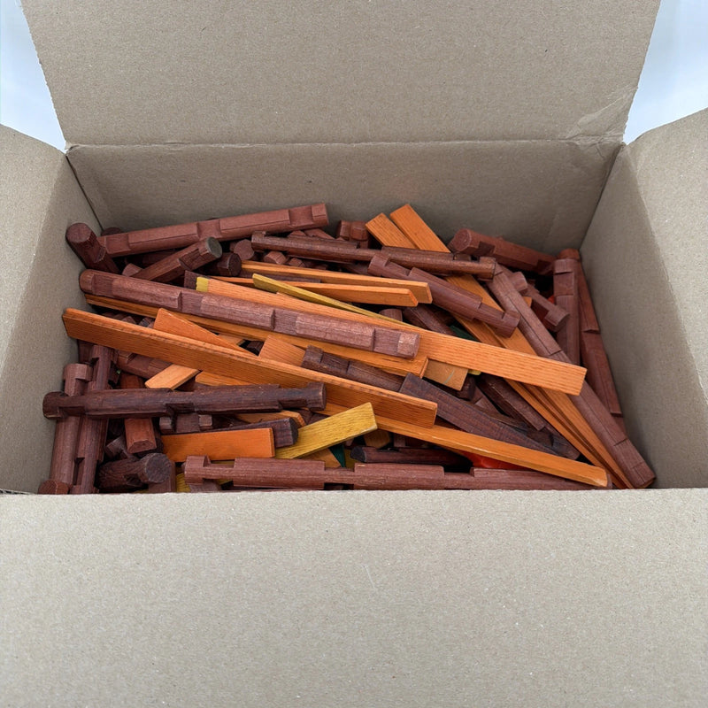 Massive Lot Of 18 LBS OF Lincoln Log Huge Lot Assorted Pieces